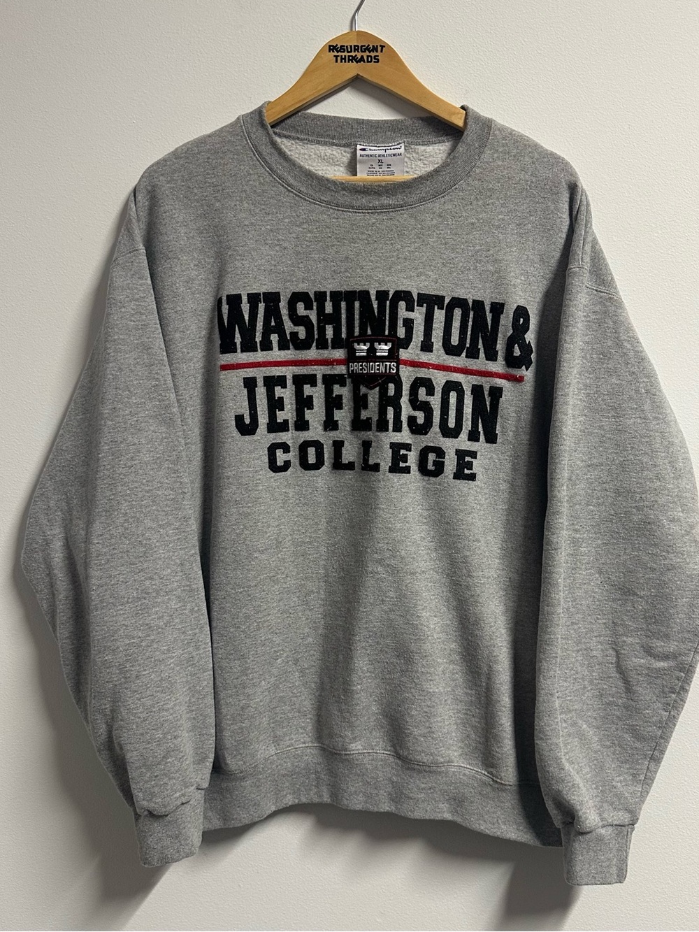 Champion Washington & Jefferson College Presidents Crewneck Sweatshirt XL